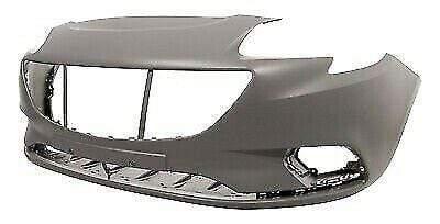 Fits Vauxhall Corsa E 2015- Front Bumper Primed Gray No Washer Or Pdc Holes - image 2