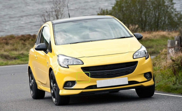 Fits Vauxhall Corsa E 2015- Front Bumper Towing Eye Cover Primed - image 2