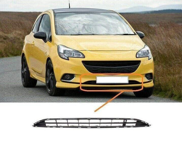 Fits Vauxhall Corsa E 2015- Front Lower Centre Bumper Grille