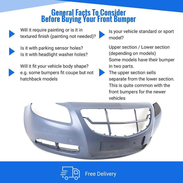 Fits Vauxhall Insignia 2009-2013 Front Bumper Primed No Pdc Not Vxr Models - image 4