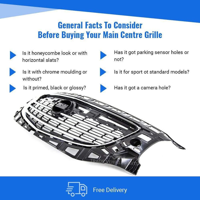 Fits Vauxhall Insignia 2009-2013 Front Grille Centre Main With Chrome Frame - image 4