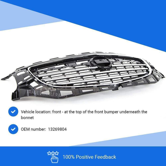 Fits Vauxhall Insignia 2009-2013 Front Grille Centre Main With Chrome Frame - image 2