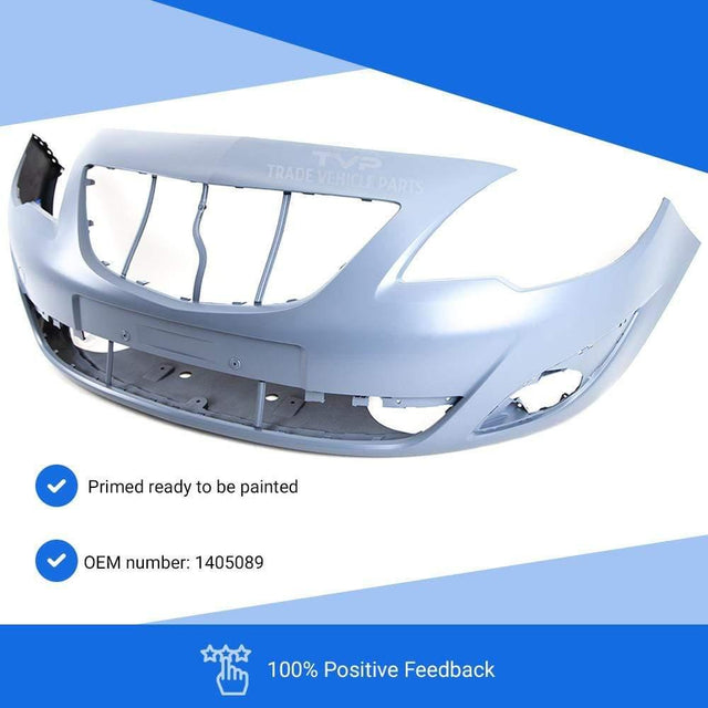 Fits Vauxhall Meriva 2010-2014 Front Bumper Primed No Pdc Or Washer Holes - image 2