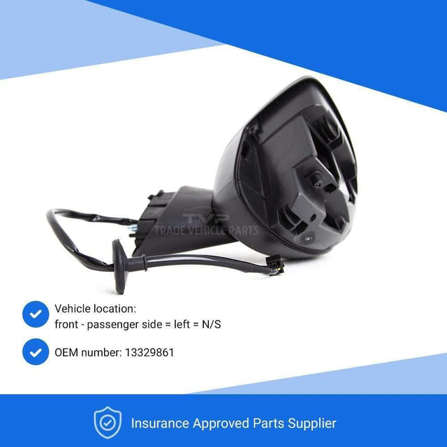 Fits Vauxhall Meriva 2010-2017 Door Wing Mirror Electric Heated Primed Cover 5 Pins Passenger Side - image 3