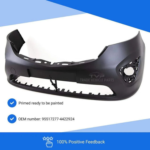 Fits Vauxhall Vivaro 2014- Front Bumper Primed - image 3