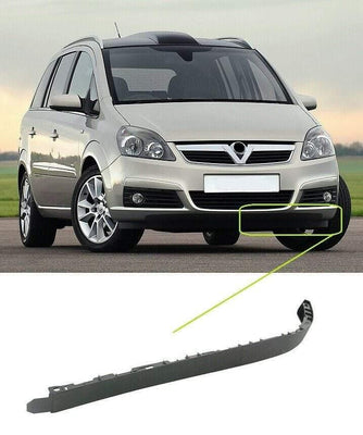 Fits Vauxhall Zafira 2005-2007 Front Bumper Spoiler / Trim / Skirt Passenger Side - tradevehicleparts.co.uk