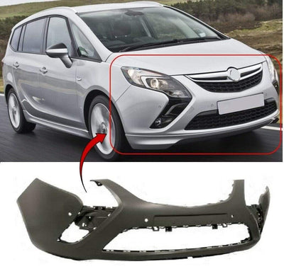 Fits Vauxhall Zafira 2012-2016 Front Bumper Primed With Pdc Holes - tradevehicleparts.co.uk