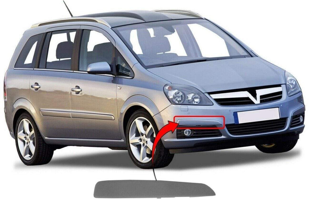 Vauxhall Zafira B 2005-2007 Front Bumper Moulding Primed Driver Side 