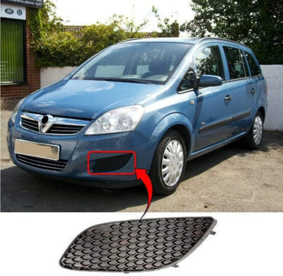 Fits Vauxhall Zafira B 2008-2011 Front Bumper Fog Grille No Fog Hole Passenger Side  - tradevehicleparts.co.uk