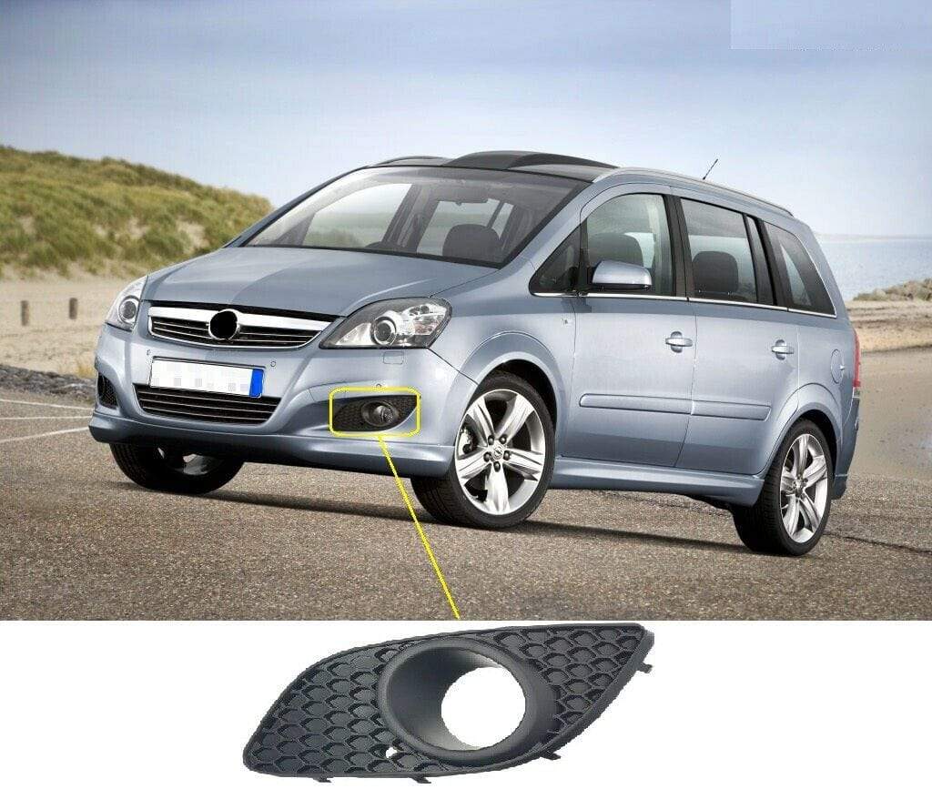 Vauxhall Zafira B 2008-2013 Front Bumper Fog Grille Left With Lamp Hole