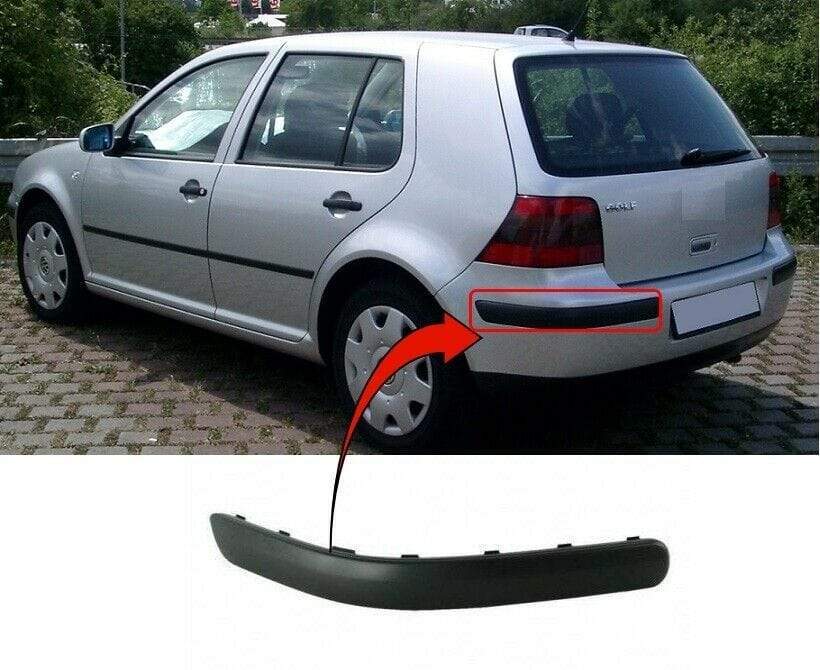 VK1131 VW Golf Mk4 1998-2004 Rear Bumper Moulding Mat-Black Passenger