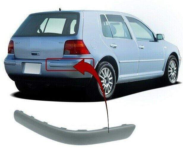 VK1134 VW Golf Mk4 1998-2004 Rear Bumper Moulding Driver Side Primed 