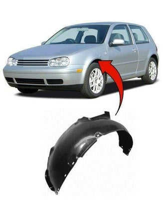 Fits VW Golf Mk4 1999-2004 Front Wing Arch Liner Splash Guard Passenger Side - tradevehicleparts.co.uk