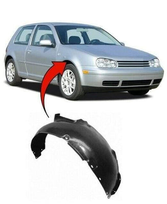 Fits VW Golf Mk4 1998-2003 Front Wing Arch Liner Splash Guard Driver Side Complete - tradevehicleparts.co.uk