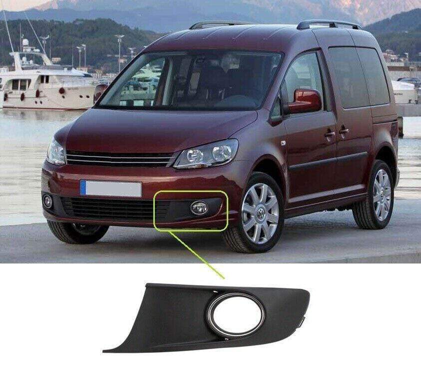 VK2068A VW Caddy 2010-2015 Front Bumper Fog Grille Chrome Surround Passenger Side