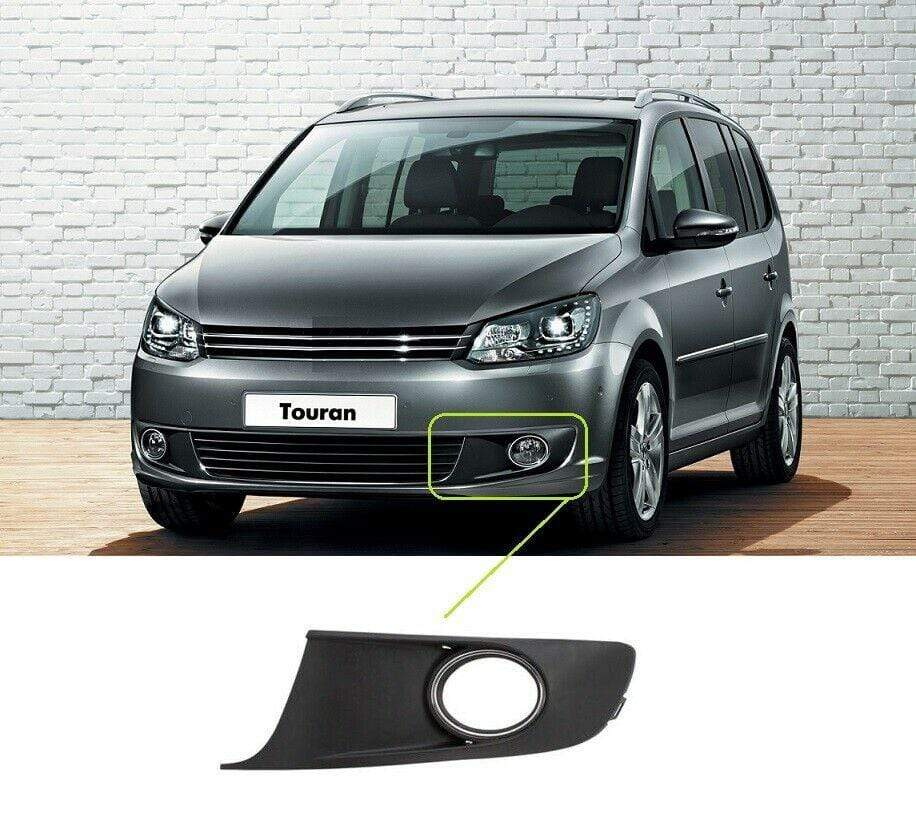 VK2068B VW Touran 2010-2015 Front Bumper Fog Grille Chrome Surround Passenger Side