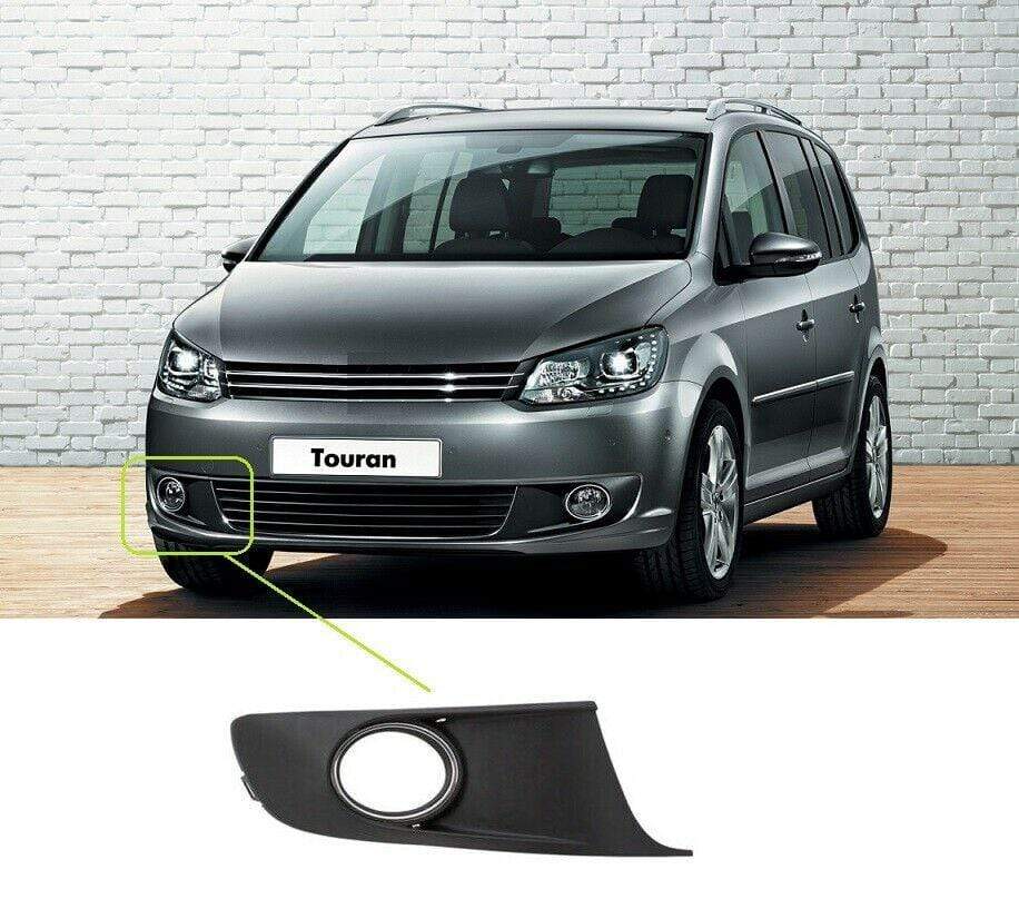 VK2069B VW Touran 2010-2015 Front Bumper Fog Grille With Chrome Surround Driver Side