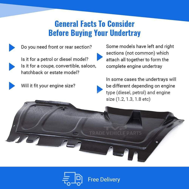 Fits VW Beetle 2006-2011 Engine Cover Undertray Petrol Models Front Section - image 5