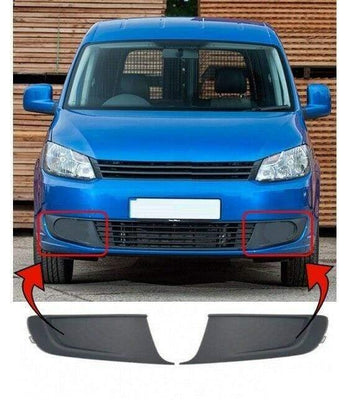 Fits VW Caddy 2010-2015 / VW Touran 2010-2015 Front Bumper Fog Grille Pair Left & Right - tradevehicleparts.co.uk