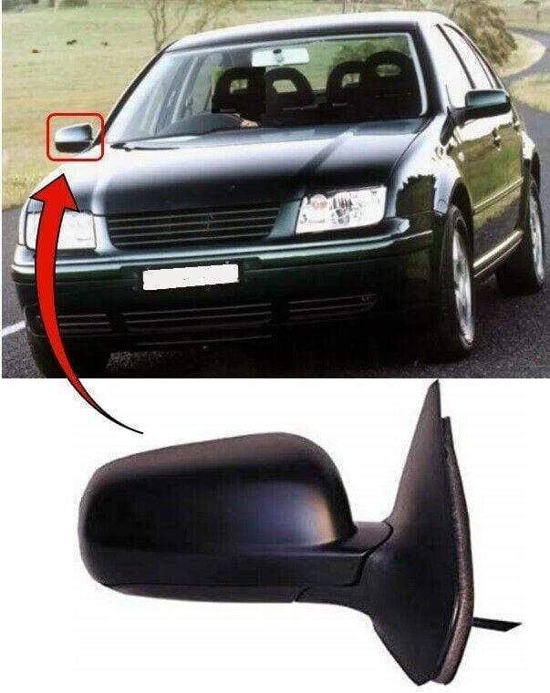 VK4006B VW Bora 1999-2006 Door Wing Mirror Heated Electric Black Driver Side