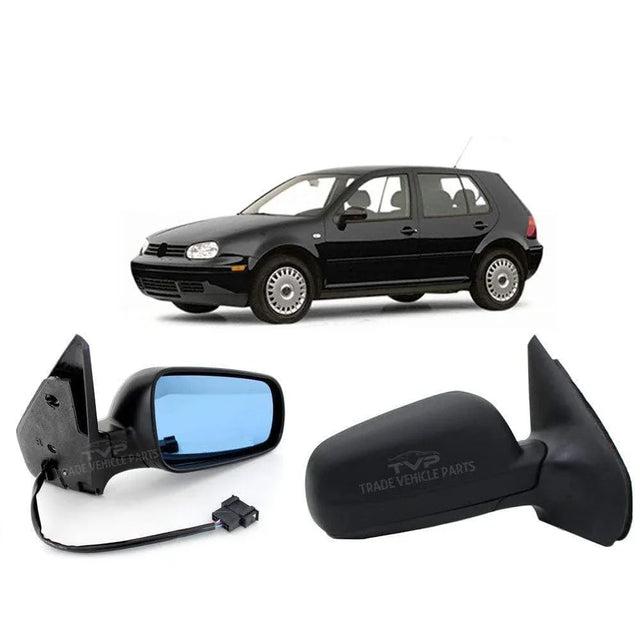 Fits VW Golf Mk4 1998-2003 Door Wing Mirror Heated Electric Black Passenger Side - image 2