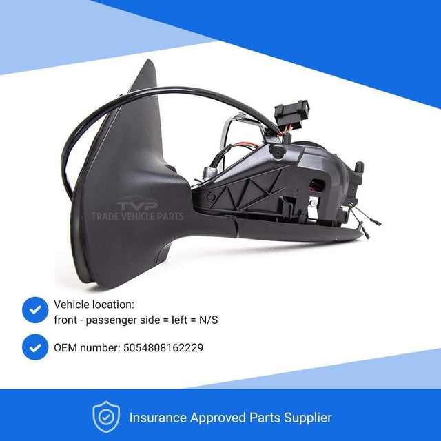 Fits VW Bora 1999-2006 Door Wing Mirror Heated Electric Black Passenger Side - image 3