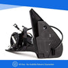 Fits VW Bora 1999-2006 Door Wing Mirror Heated Electric Black Passenger Side thumbnail