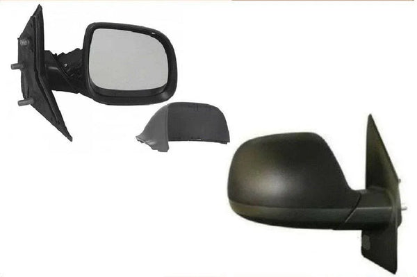 Fits VW Transporter 2010-2015 Door Wing Mirror Manual Black Driver Side