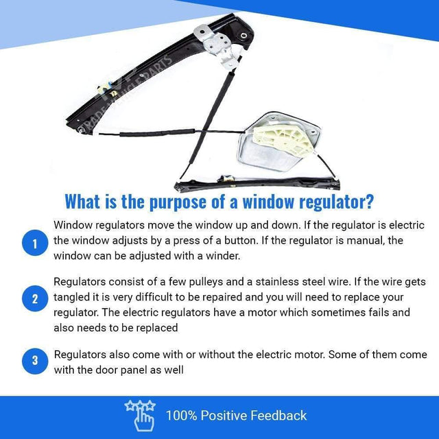 Fits VW Golf Mk5 2004-2008 Front Electric Window Regulator W/O Motor Driver Side - image 4