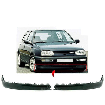 Fits VW Golf Mk3 Hatchback 1992-1997 Front Bumper Lower Spoiler Pair Left & Right - tradevehicleparts.co.uk