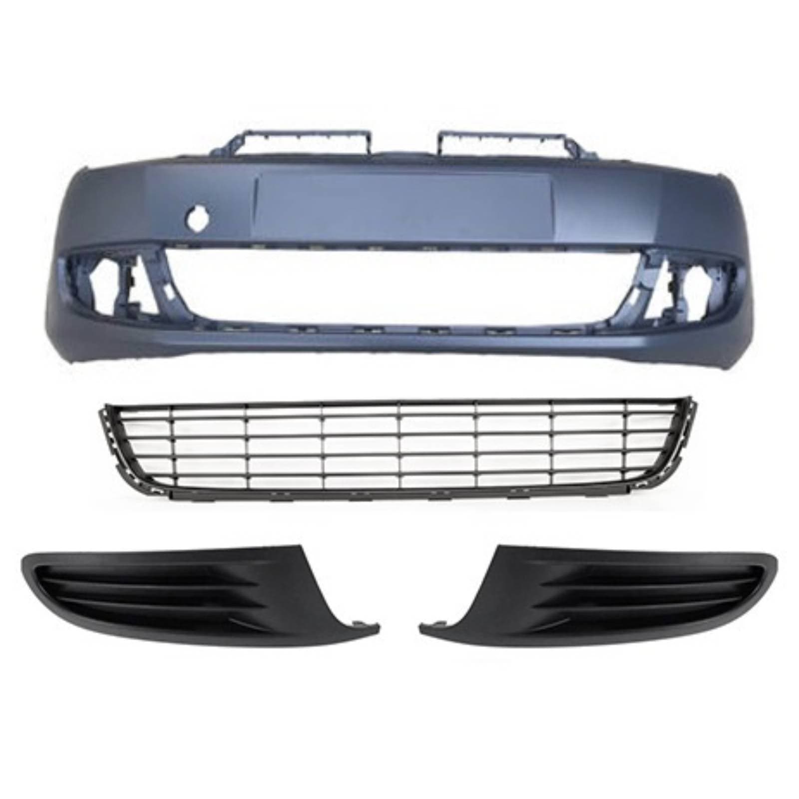 VK4232 VW Golf Mk6 2009-2012 Front Bumper Kit Primed With Lower Grille & Fog Grilles W/O Fog Holes