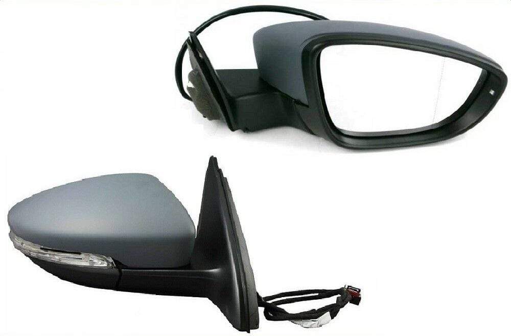 VK5007 VW Beetle 2012- Door Wing Mirror Electric Heated With Indicator Primed Cover Driver Side