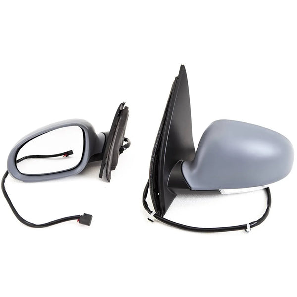 Fits VW Golf Mk5 2004-2008 Door Wing Mirror Electric Heated With Indicator Primed Passenger Side