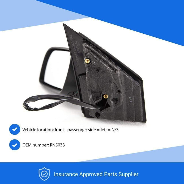 Fits VW Polo 2002-2005 Door Wing Mirror Electric Heated Textured Passenger Side - image 2