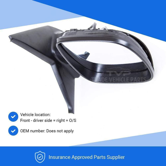 Fits VW Caravelle 2010-2015 Door Wing Mirror E/H Power Fold Primed Driver Side - image 3