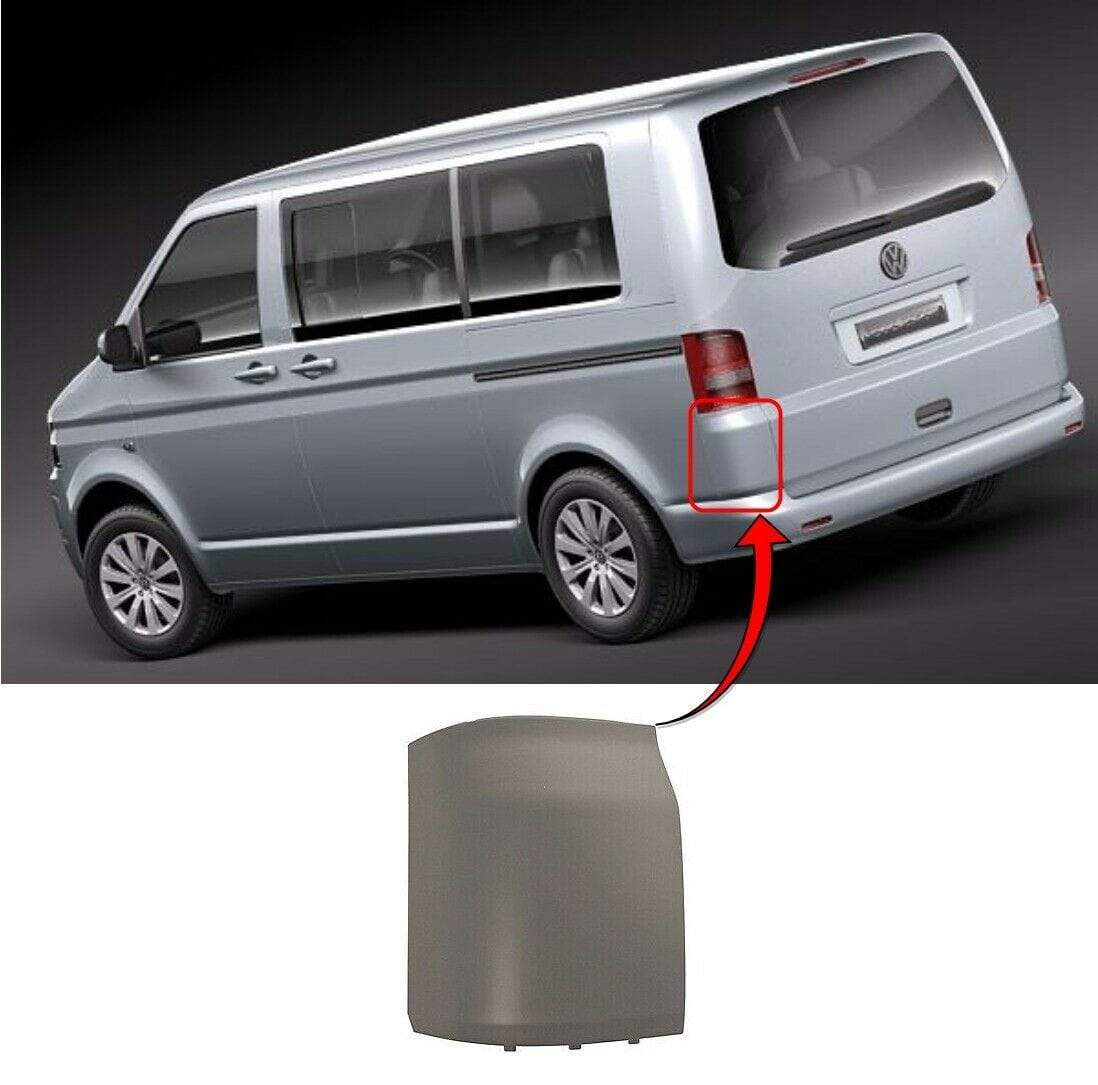 VK5055A VW Caravelle T5 2004-2015 Rear Bumper Corner Primed Passenger Side