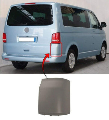 Fits VW Transporter T5 2004-2015 Rear Bumper Corner Primed Driver Side - tradevehicleparts.co.uk