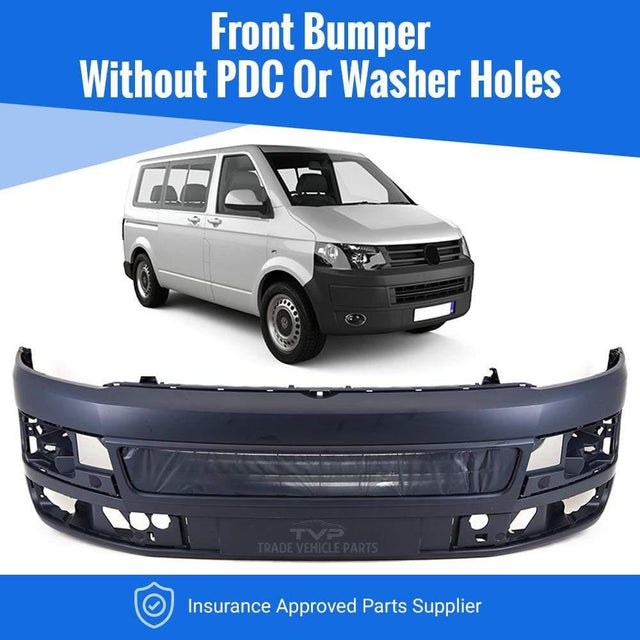 Fits VW Transporter T5 2010-2015 Front Bumper Primed Smooth - image 2