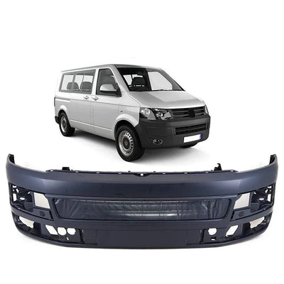 Fits VW Transporter T5 2010-2015 Front Bumper Primed Smooth - tradevehicleparts.co.uk