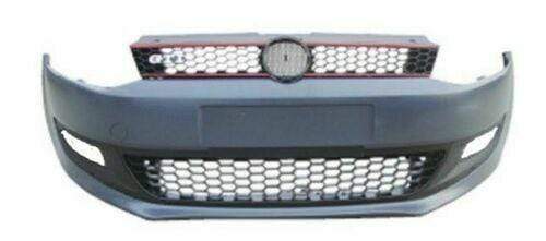 VK5238 VW Polo 2009-2014 Front Bumper Primed Complete With Spoiler & All Grilles Gti Look For Standard Models