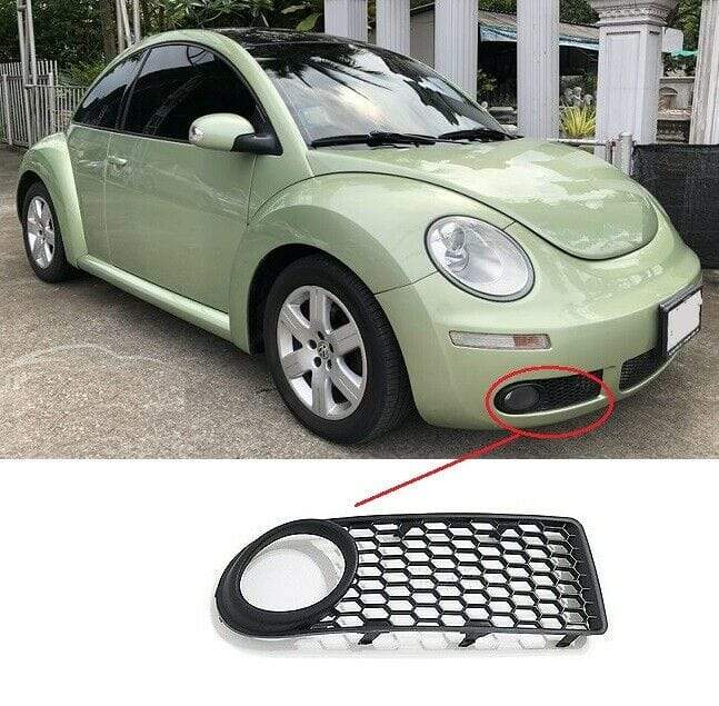 VK5459 VW Beetle 2006-2011 Front Bumper Fog Grillle W/Fog Lamp Hole Driver Side