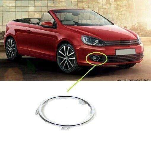 VK5561B VW Golf Cabriolet 2009-2012 Front Bumper Fog Grille Chrome Ring Mouldig O/S