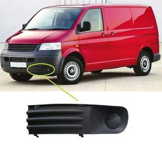 VK5570 VW Transporter T5 2004-2009 Front Bumper Fog Grille Without Fog Lamp Hole Passenger Side
