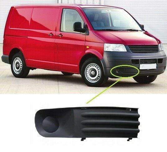 VK5571 VW Transporter T5 2004-2009 Front Bumper Fog Grille Without Fog Lamp Hole Driver Side