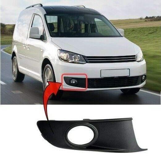 Fits VW Caddy 2010-2015 Front Bumper Fog Grille W/ Fog Lamp Hole Mat-Black Right Side - image 2