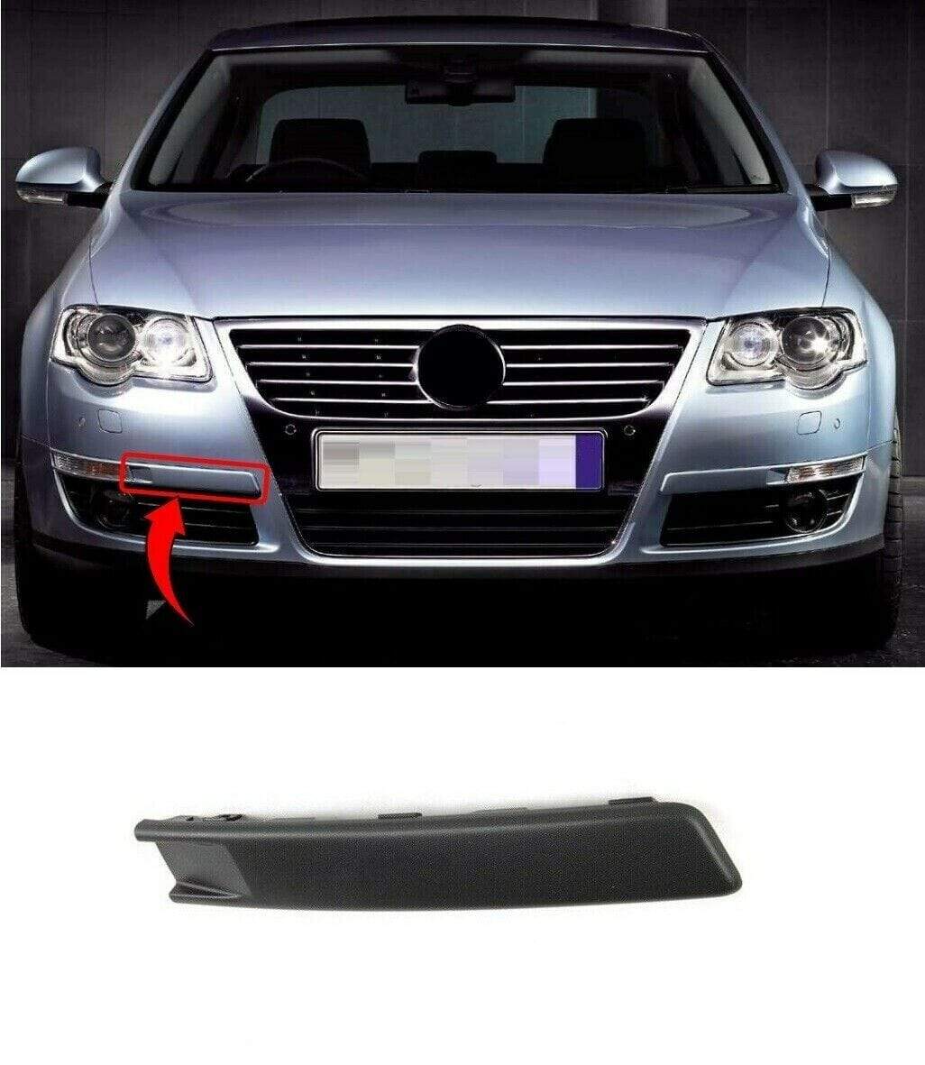 VK5609 VW Passat B6 2005-2010 Front Bumper Moulding Mat Black Driver Side