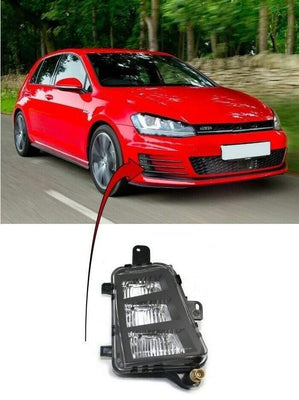 Fits VW Golf Mk7 Hatch 3/5 Dr 2012-2017 Fog Light Lamp Led Driver Side Fits Gti Models - tradevehicleparts.co.uk