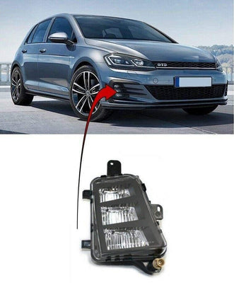 Fits VW Golf Mk7 Hatch 3/5 Dr 2012-2017 Fog Light Lamp Led Driver Side Fits Gtd Models - tradevehicleparts.co.uk