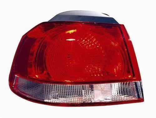 Fits VW Golf Mk6 2009-2012 Rear Light Lamp Outer Section Red Valeo Design Left Side - image 2
