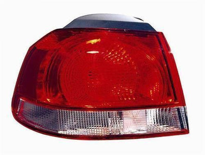 Fits VW Golf Mk6 2009-2012 Rear Light Lamp Outer Section Red Valeo Design Left Side - tradevehicleparts.co.uk
